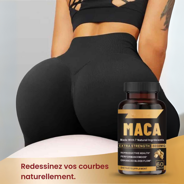 Maca Noire Fesses rebondies, hanches galbées