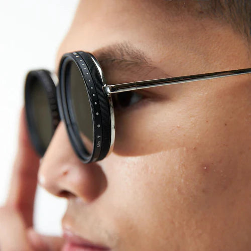 🔥Lunettes de soleil rondes polarisées à teinte réglable