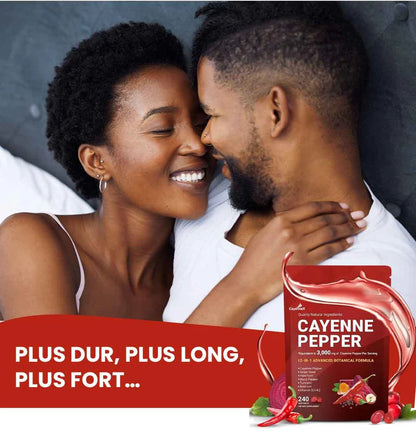 Complément alimentaire en gélules de poivre de Cayenne