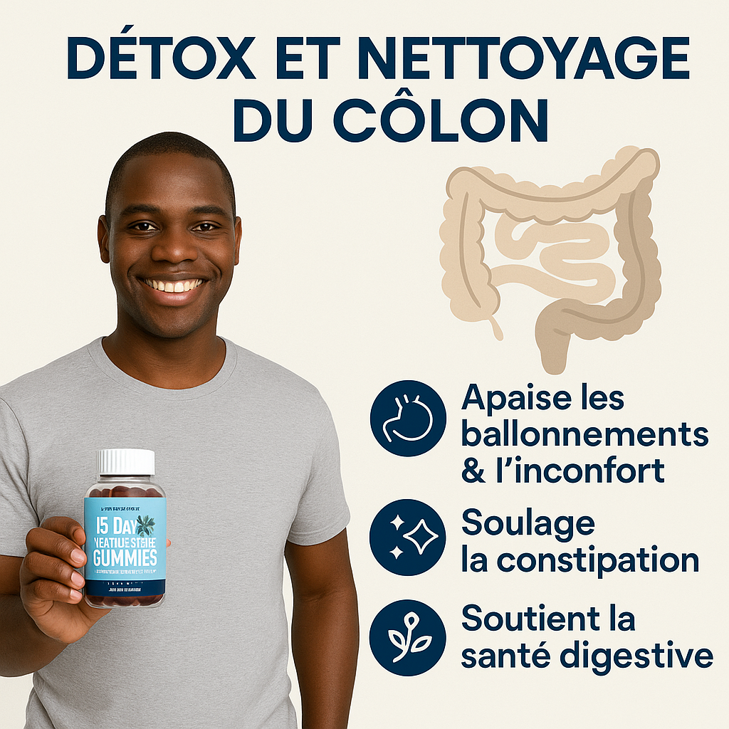 Détox et nettoyage du côlon - Élimine Toxines & Constipation KW