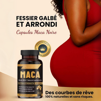 Maca Noire Fesses rebondies, hanches galbées