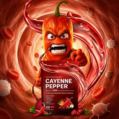 Complément alimentaire en gélules de poivre de Cayenne