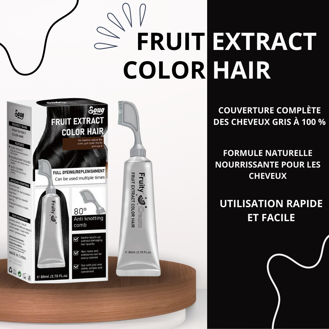 Coloration cheveux noire unisexe